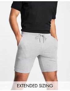 ASOS DESIGN - Pantaloncini skinny in jersey grigio mélange - GREY