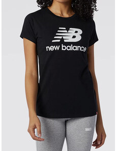 New Balance Esse St Logo T-shirt Donna Manica Corta Nero Taglia S