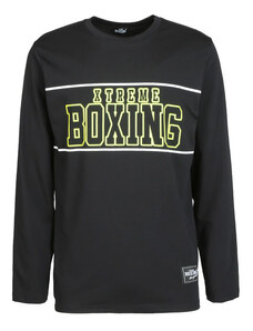 Xtreme Boxing T-shirt Manica Lunga Uomo Con Scritta Nero Taglia Xxl
