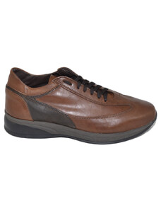 Malu Shoes Scarpe uomo calzature linea comfort eleganti marroni cognac made in Italy in vera pelle nappa gomma anatomica lacci
