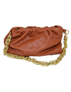 Borsa Hobo Elisabetta Franchi color cuoio. Donna 