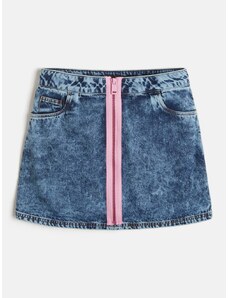 Chiara Ferragni Kids Minigonna denim con applicazione Blu