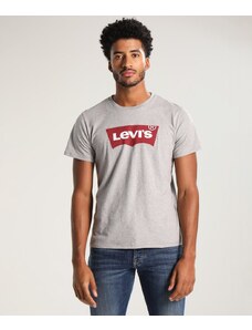Levi's T-Shirt Housemark Standard Graphic Setin Neck Uomo - Grigia logo rosso