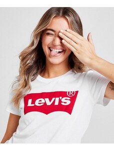 Levi's T-Shirt The Perfect Tee large batwing Donna bianca con logo rosso