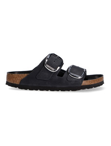 Birkenstock Arizona Big Buckle pelle oliata nera