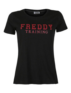 Freddy T-shirt Donna Stampa Marchio Nero Taglia L