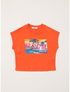 T-shirt Msgm Kids in cotone con stampa