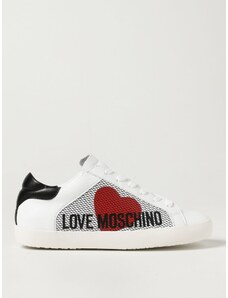 Sneakers Love Moschino in pelle con logo