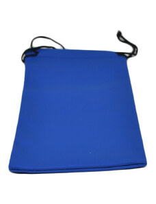Malu Shoes Astuccio per occhiali regolabile blu morbido sacchetto porta oggetti con nastrino impermeabile flessibile