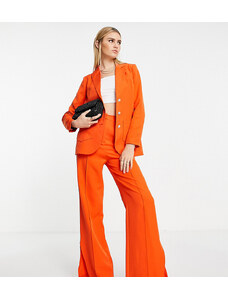 Annorlunda - Pantaloni arancione con spacco sul fondo in coordinato