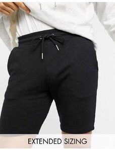 ASOS DESIGN - Pantaloncini skinny in jersey neri - BLACK-Nero