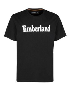 Timberland T-shirt Uomo In Cotone Biologico Con Scritta Nero Taglia Xxl