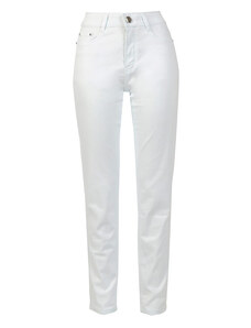 Max & Liu Pantaloni Donna Regular Fit Casual Bianco Taglia 48