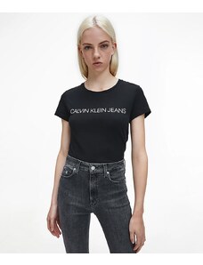 Calvin Klein Jeans T-shirt CORE INSTIT LOGO SLIM FIT TEE Donna