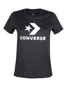 Converse T-shirt Donna In Cotone Nero Taglia M