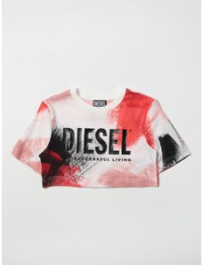 T-shirt cropped Diesel stampata