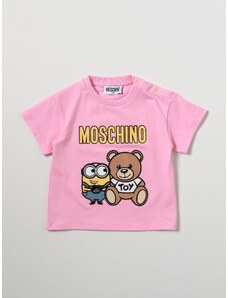 T-shirt Moschino Baby in cotone con logo Teddy