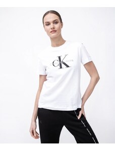 Calvin Klein Jeans T-Shirt CORE MONOGRAM Bianca Regular Fit Donna