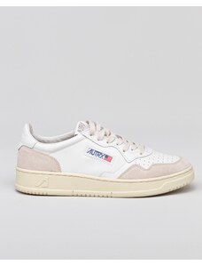 AUTRY Sneakers Medalist Low in pelle e suede bianco