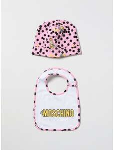 Set cappello + bavaglino Moschino Baby in cotone