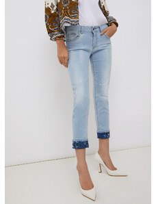 Jeans Elasticizzati Risvolto Polsino M&S Jeans Donna M&S Skinny Relaxed Con Risvolto - Elasticizzati, Taglie 6-24 Jeans Marks And Spencer Collection - Foto 10