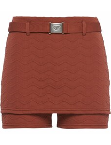 28% di sconto Donna Abbigliamento da Shorts da Mini shorts Shorts mini con cintura di Prada in Rosso 