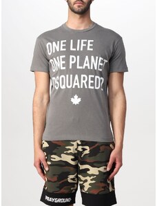 T-shirt One Life One Planet Dsquared2 con stampa