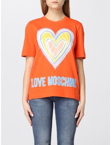 T-shirt basic Love Moschino con stampa logo