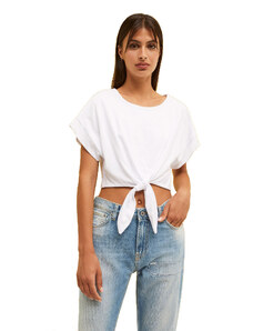 CamiciaOttodAme in Seta di colore Bianco Donna T-shirt e top da T-shirt e top OttodAme 