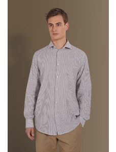 Uomo Abbigliamento da Camicie da Camicie casual e con bottoni CamiciaBrunello Cucinelli in Lino da Uomo colore Blu 40% di sconto 