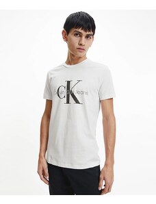 Calvin Klein Jeans T-Shirt Core Monogram Slim Fit Tee Uomo Bright White-Bianco