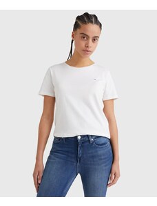 Tommy Jeans T-Shirt Slim Fit Donna - White