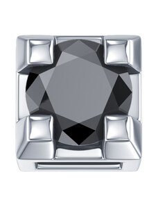 Donnaoro elements Charm unisex Elements griffe in oro bianco e diamante nero dchf3303.002