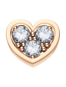 Donnaoro elements Charm donna Elements cuore in oro rosa e diamanti dchf3850.003