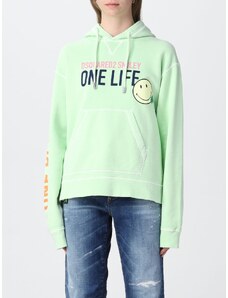 Felpa One Life One Planet Smiley Dsquared2 con stampa