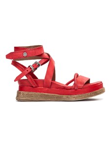 A.S.98 sandali LAGOS in pelle rossa