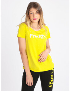 Freddy T-shirt Donna In Cotone Giallo Taglia L