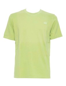 Paul & Shark T-Shirt verde kiwi in cotone organico con patch
