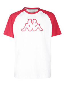 Kappa T-shirt Uomo In Cotone Con Logo Rosso Taglia Xl