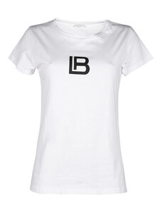 Laura Biagiotti T-shirt Donna In Cotone Manica Corta Bianco Taglia L