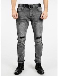 Y.Two Jeans Grigi Con Strappi Slim Fit Uomo Nero Taglia 44