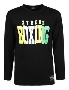 Xtreme Boxing Maglietta Manica Lunga T-shirt Uomo Nero Taglia Xxl
