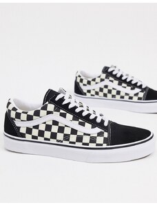 Vans old skool scacchi on sale nere