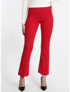 Solada Pantaloni Da Donna a Zampa Eleganti Rosso Taglia Xl