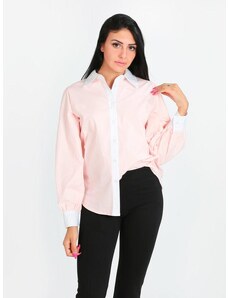 Lumina Camicia Donna Classica In Cotone Rosa Taglia S