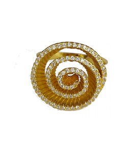 Anello donna Osa jewels argento dorato 925 con zirconi cod: 9377