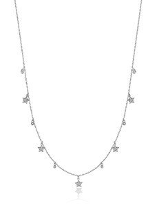Collana donna in argento con stelline gioielli Melitea mc292