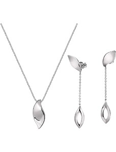Collana e orecchini in argento donna gioielli Morellato foglia SAKH48