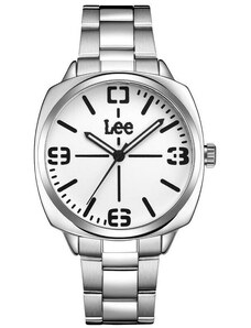 Lee orologio uomo solo tempo in acciaio con quadrante bianco LES-M75BSDS-71