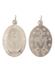 Giannotti Medaglia in oro bianco con Madonna Miracolosa